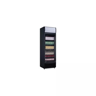 Armoire à boissons 1 porte battante bandeau lumineux 350 L